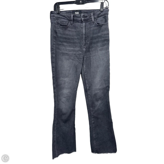 Jeans Straight By Paige In Grey Denim, Size: 8