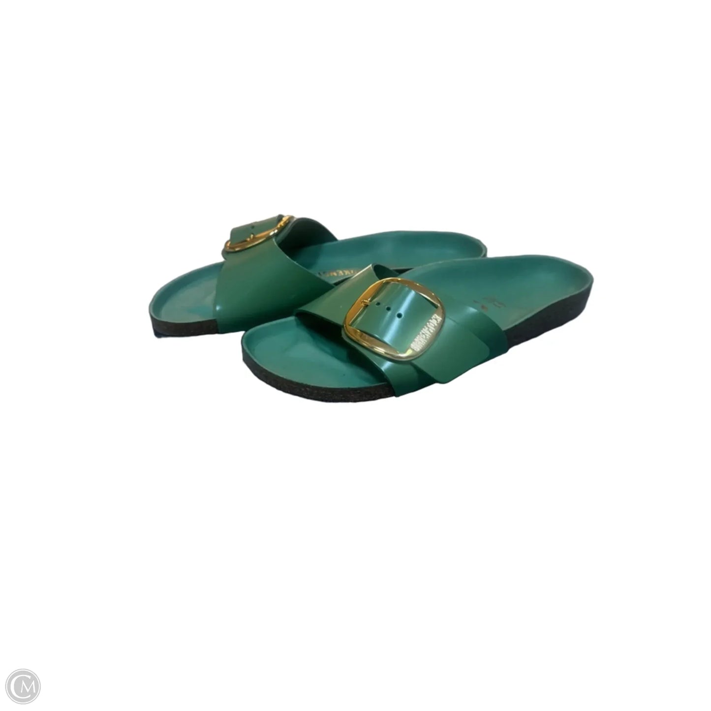 Sandals Flats By Birkenstock In Green, Size: 10