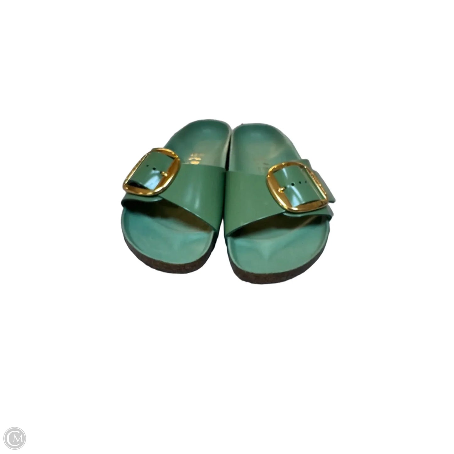 Sandals Flats By Birkenstock In Green, Size: 10