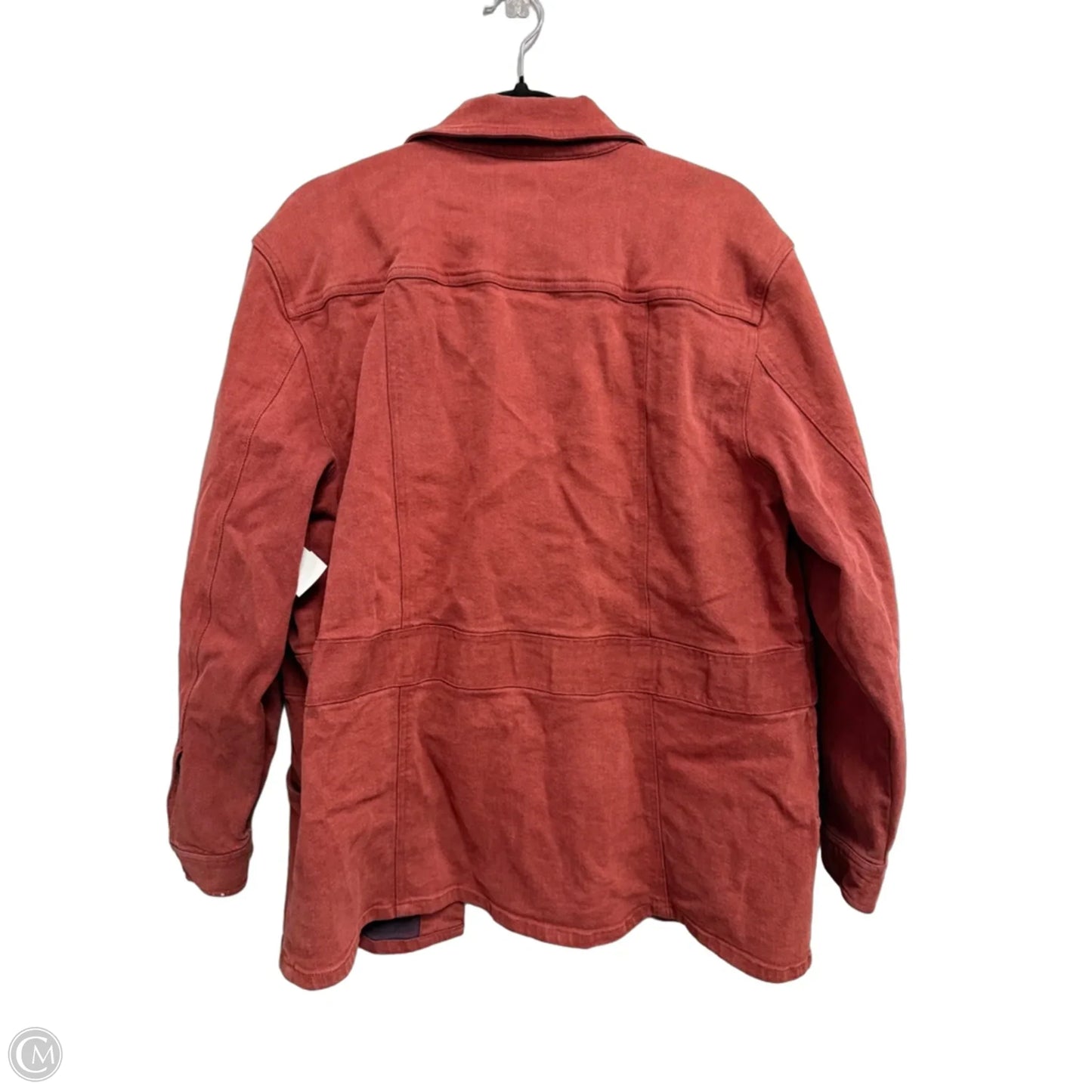Jacket Denim By J. Jill In Red, Size: Xl