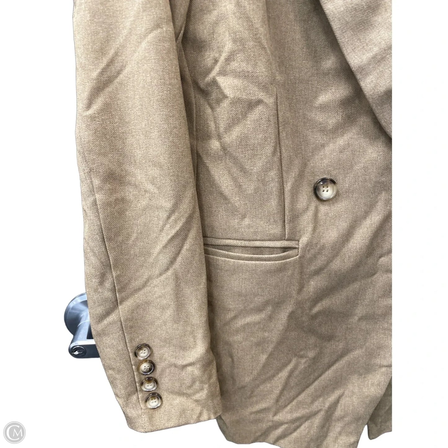 Blazer By Carly Jean In Tan, Size: L