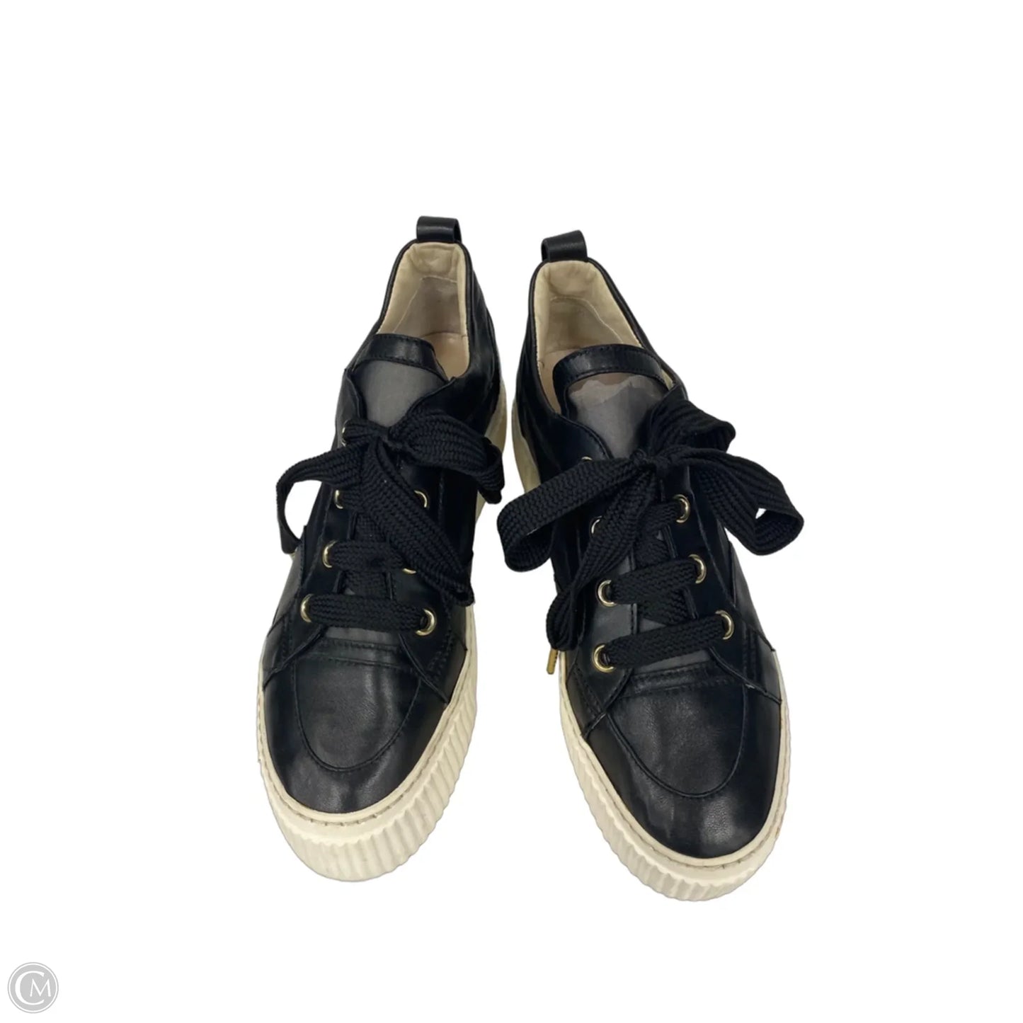 Shoes Sneakers By Agl In Black & White, Size: 8.5