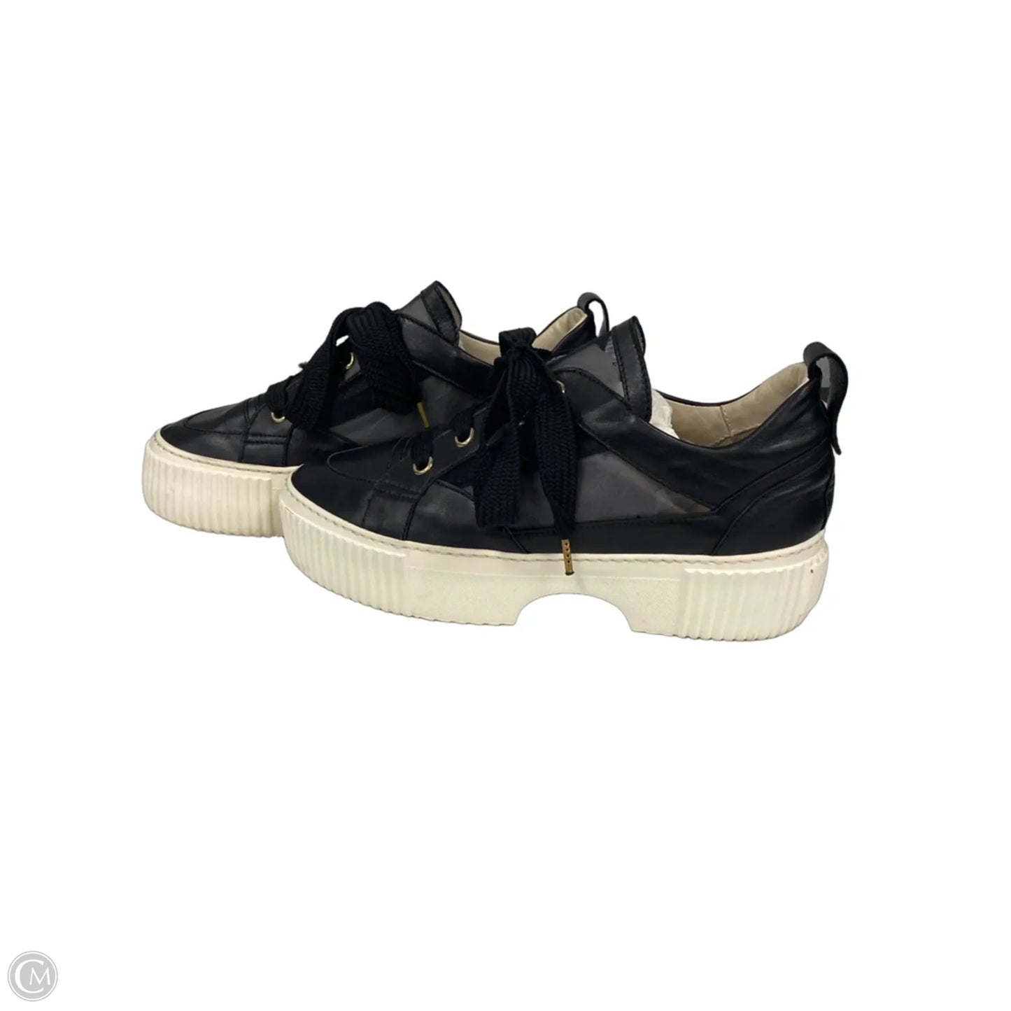 Shoes Sneakers By Agl In Black & White, Size: 8.5