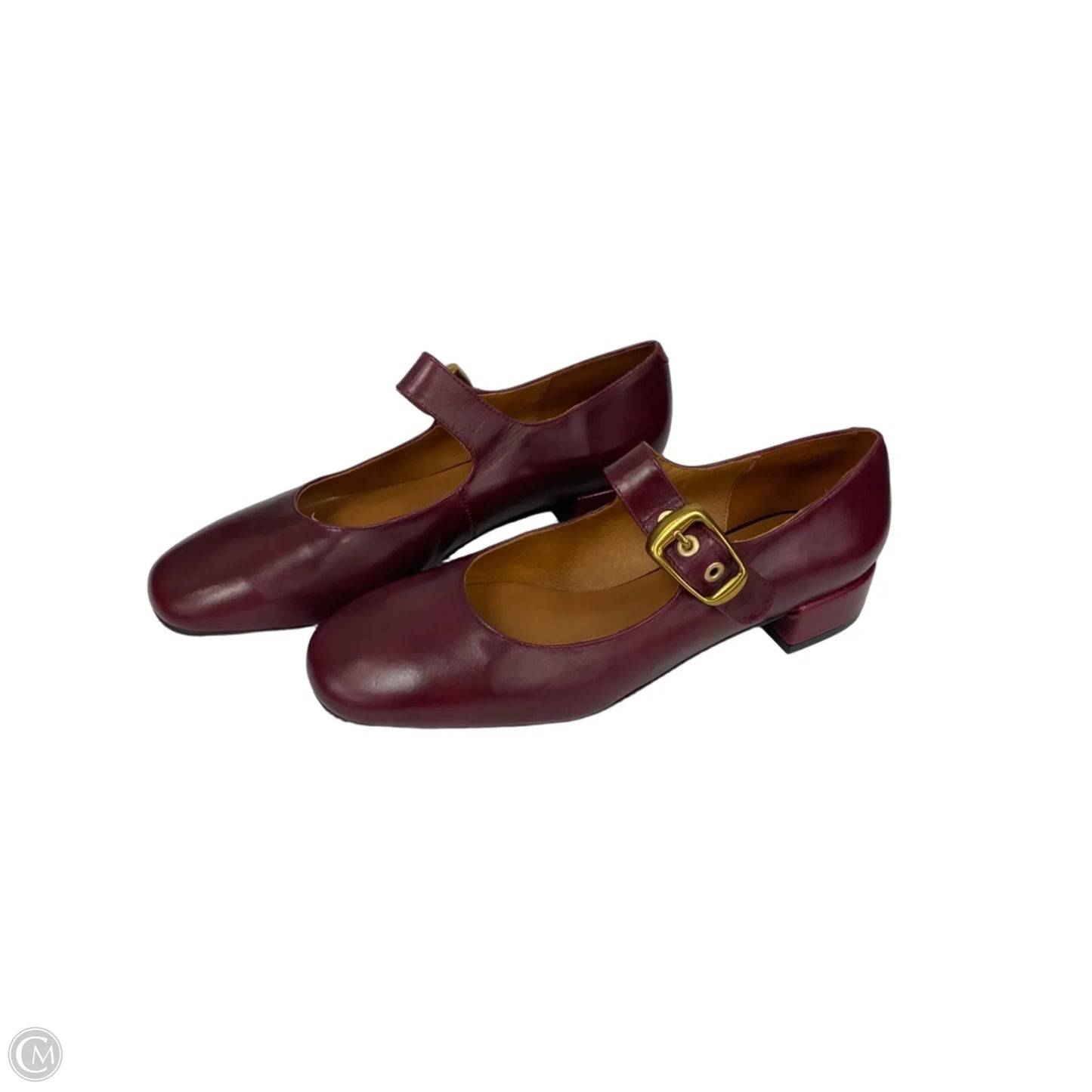 Shoes Heels Block By Maeve In Maroon, Size: 9.5