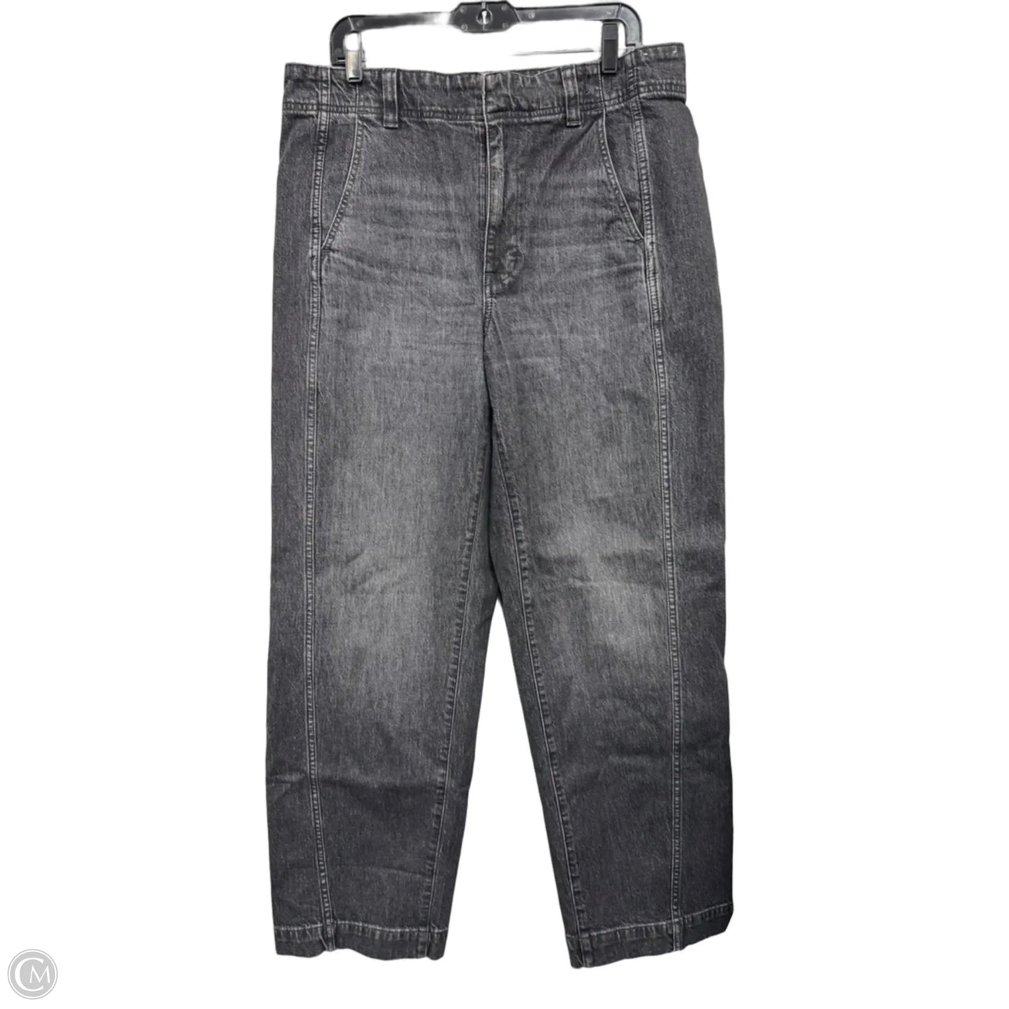 Jeans Wide Leg By Madewell In Grey Denim, Size: 12