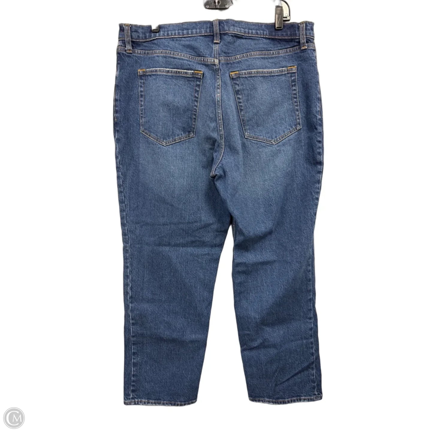 Jeans Straight By Abercrombie And Fitch In Blue Denim, Size: 16