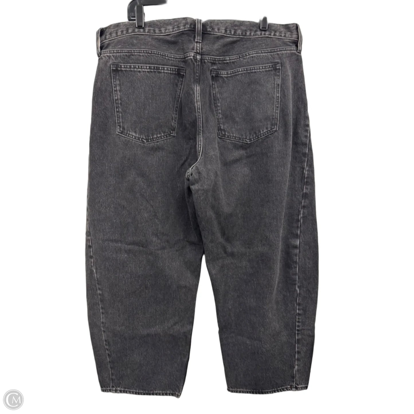 Jeans Straight By Abercrombie And Fitch In Black Denim, Size: 16