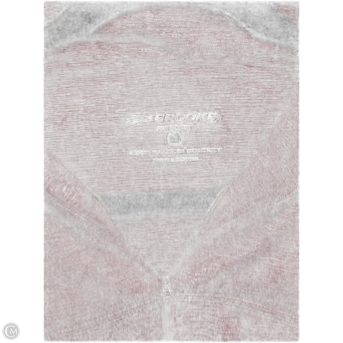 Athletic Top Long Sleeve Collar By Brooks In Red, Size: S