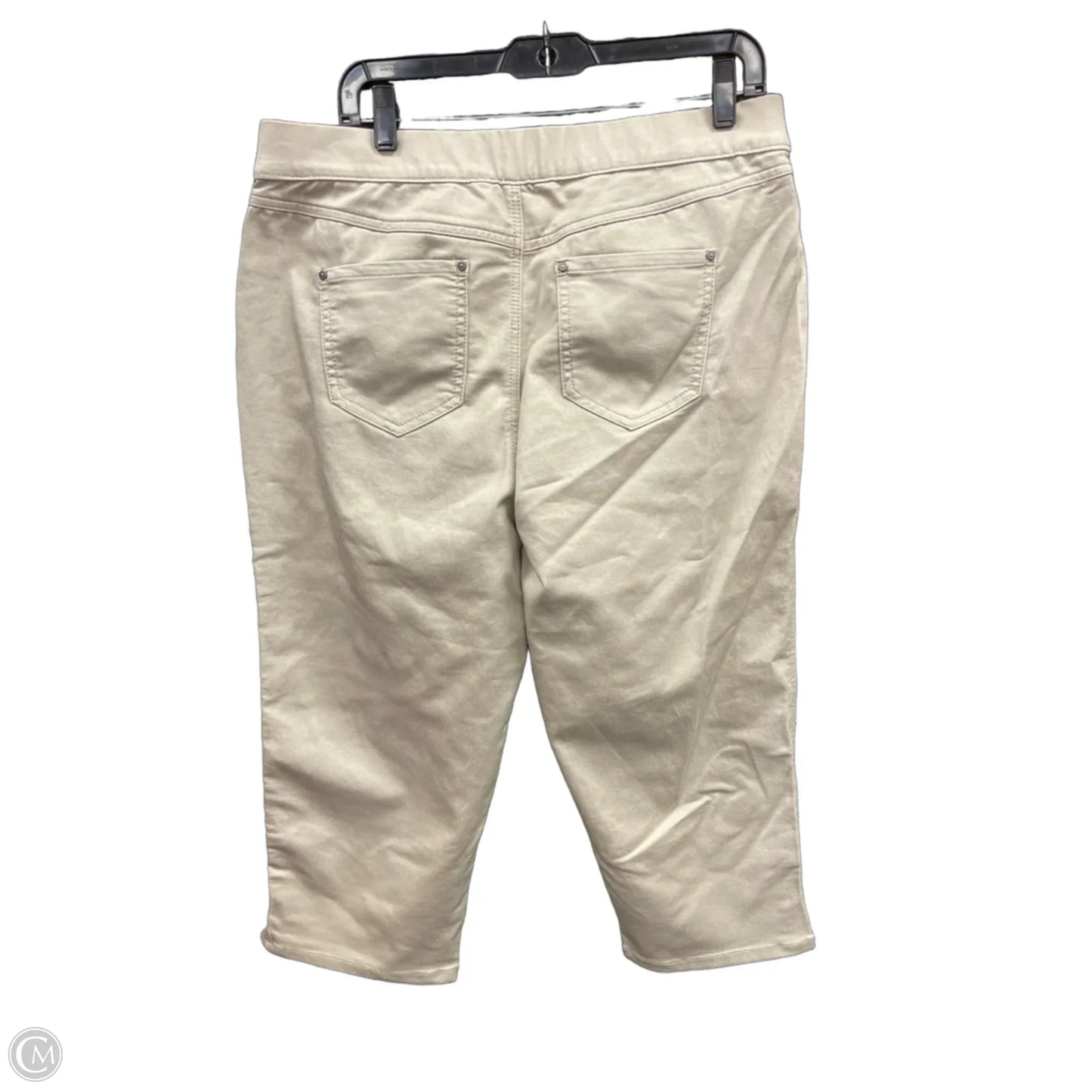 Pants Cropped By Classic Apparel In Tan, Size: 14