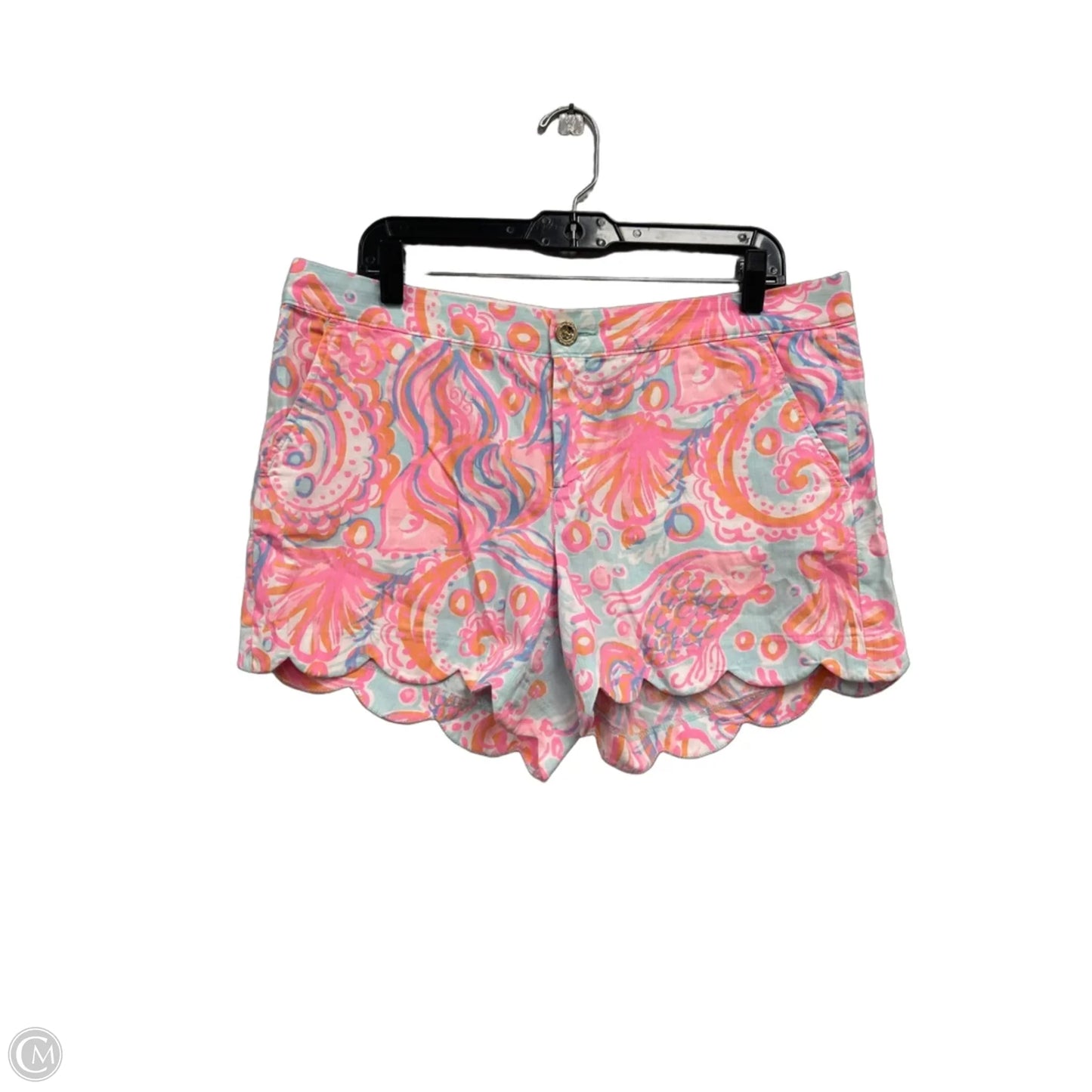 Shorts Designer By Lilly Pulitzer In Blue & Pink, Size: 12