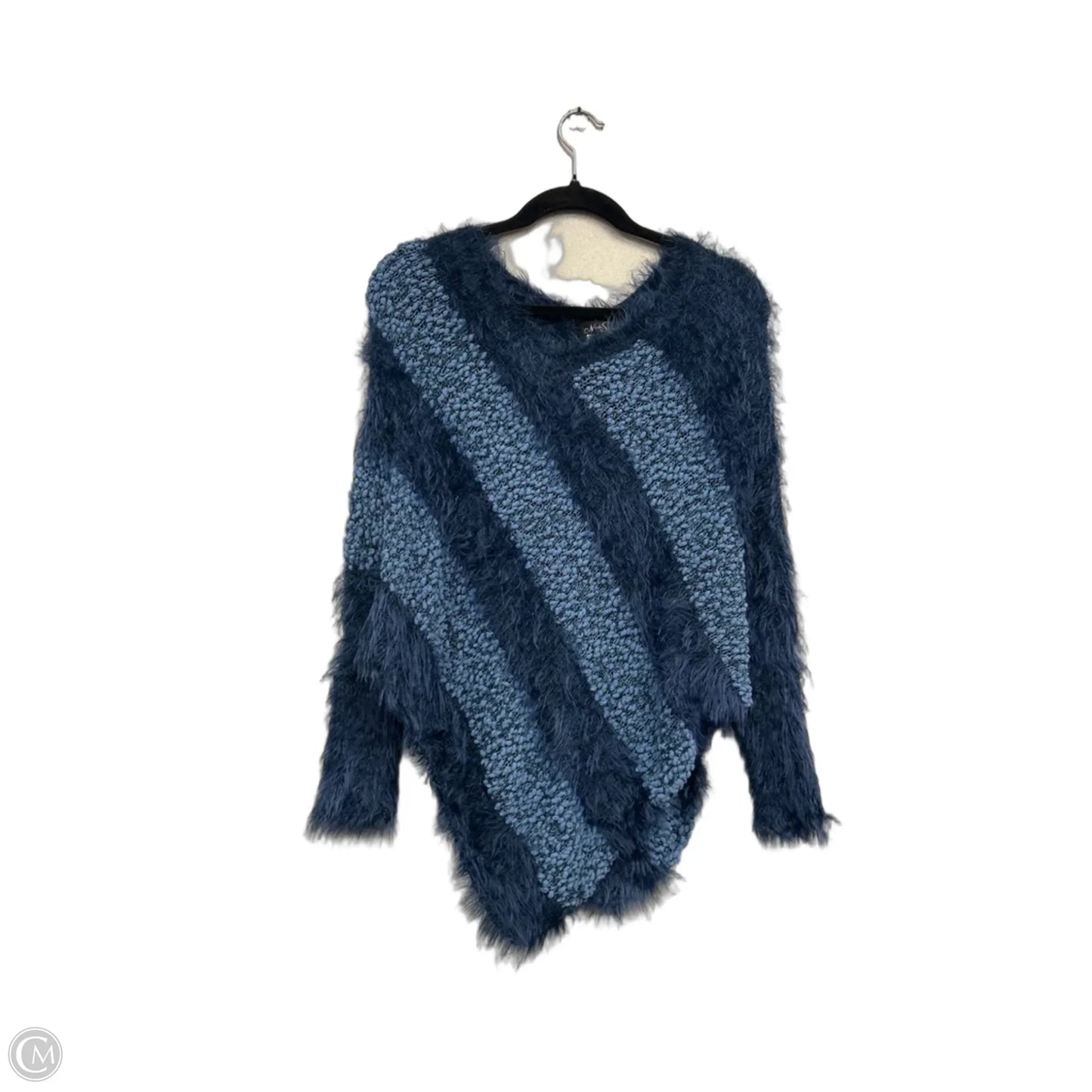 Poncho By Clothes Mentor In Blue, Size: S