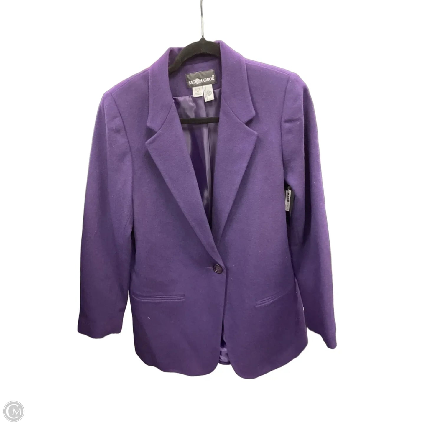Blazer By Sag Harbor In Purple, Size: 10