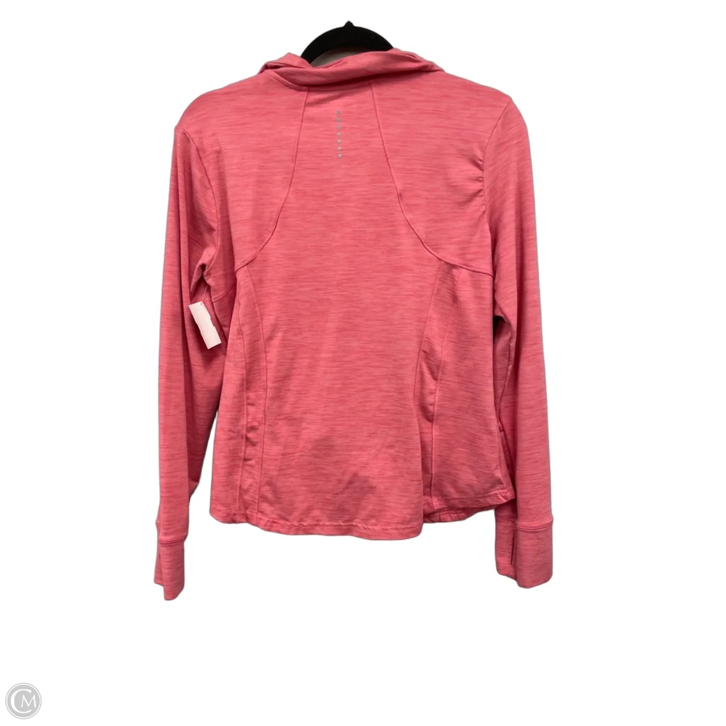 Athletic Top Long Sleeve Collar By Layer 8 In Pink, Size: L