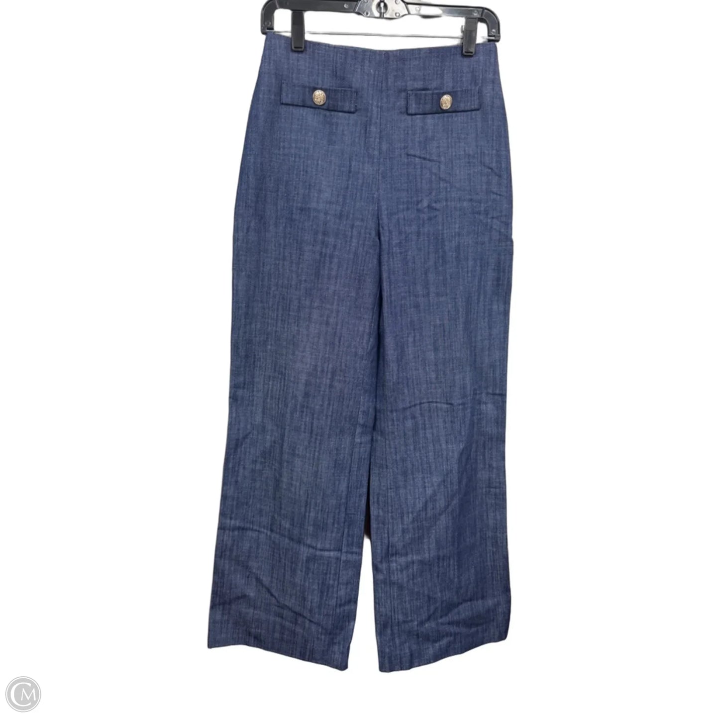 Jeans Wide Leg By Loft In Blue Denim, Size: 0