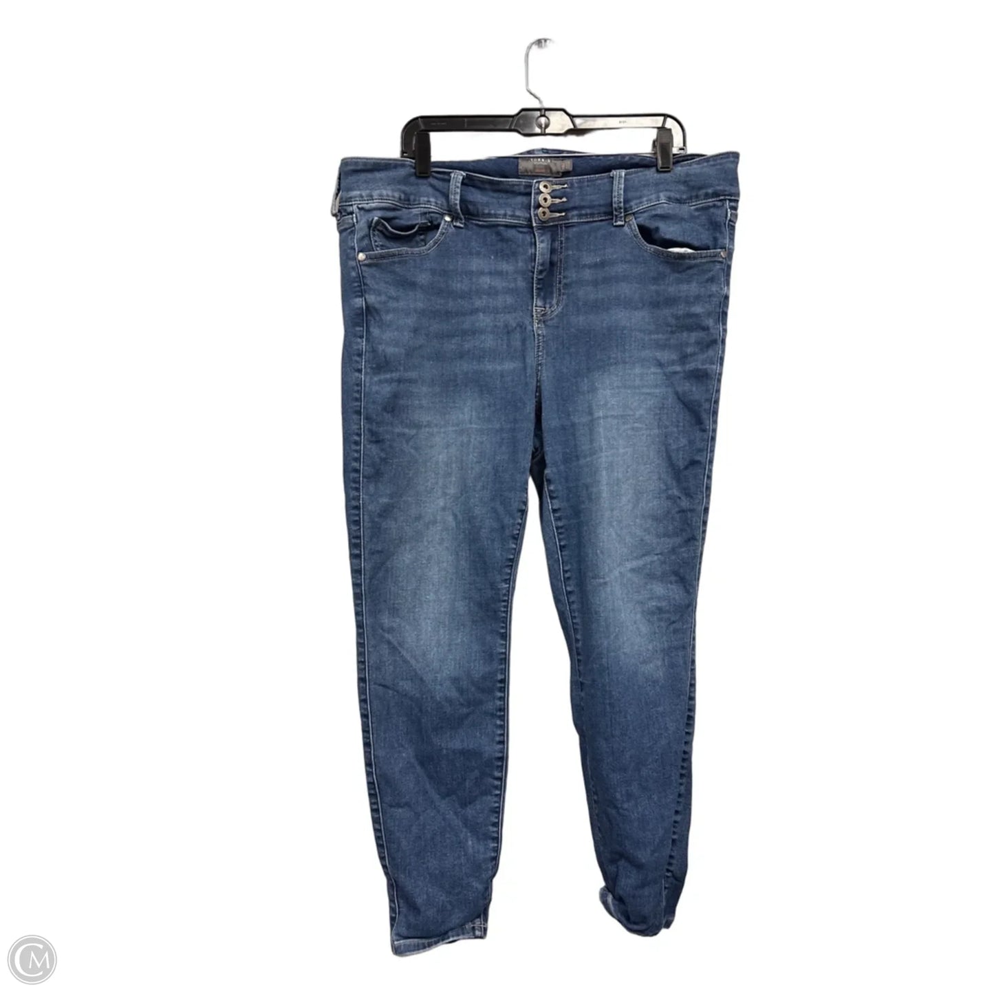 Jeans Jeggings By Torrid In Blue Denim, Size: 18