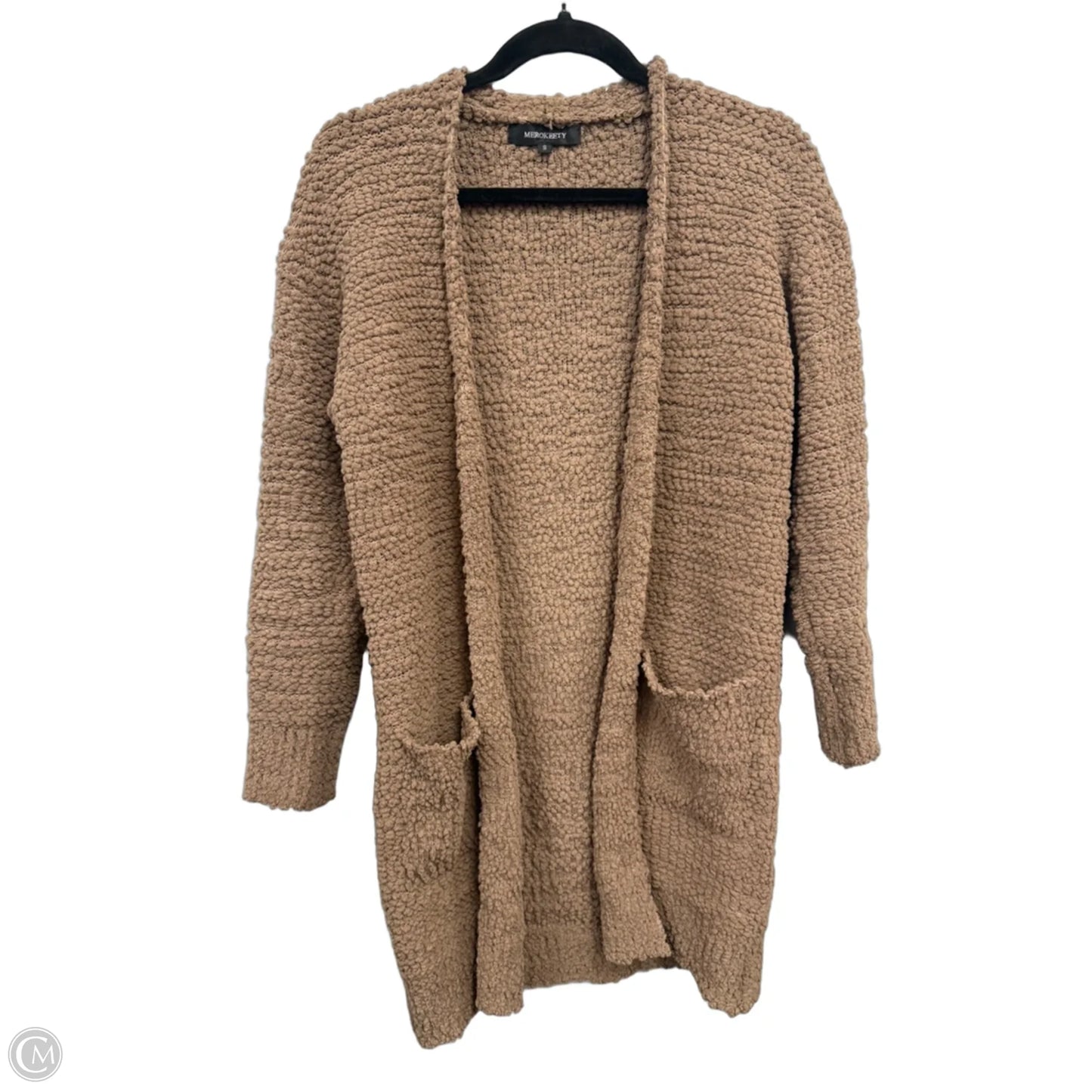 Sweater Cardigan By Merokeety In Brown, Size: S