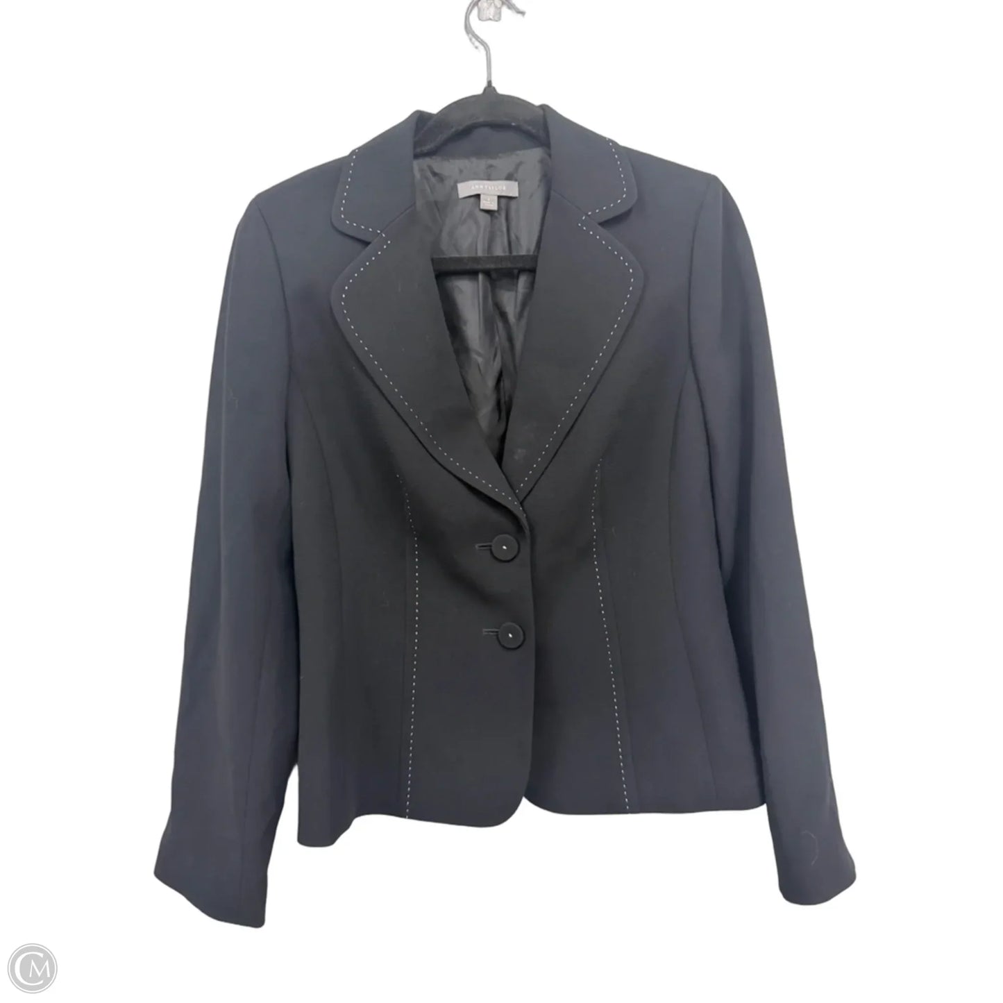 Blazer By Ann Taylor In Black, Size: 4