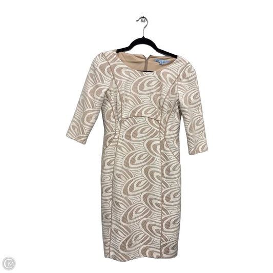 Dress Casual Short By Antonio Melani In Cream & Tan, Size: S