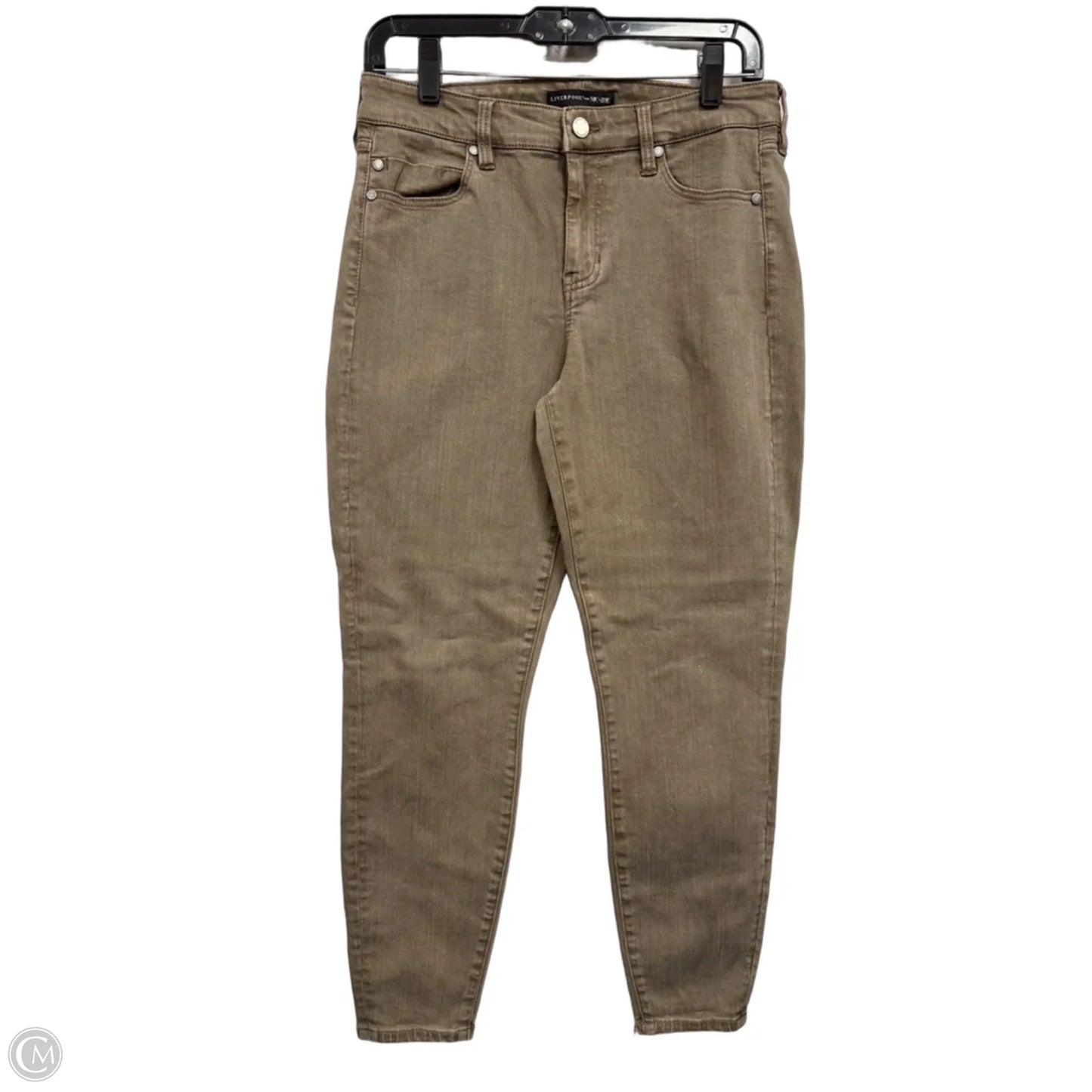 Jeans Skinny By Liverpool In Brown, Size: 8