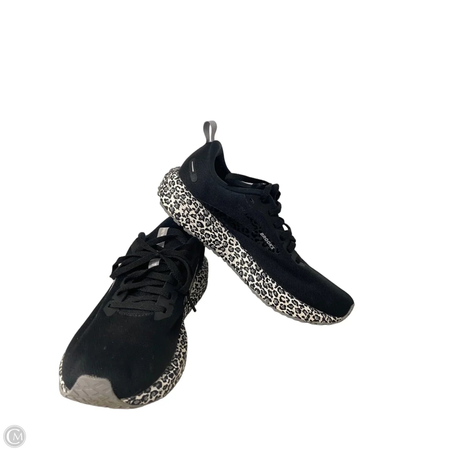 Shoes Athletic By Brooks In Black & Grey, Size: 9