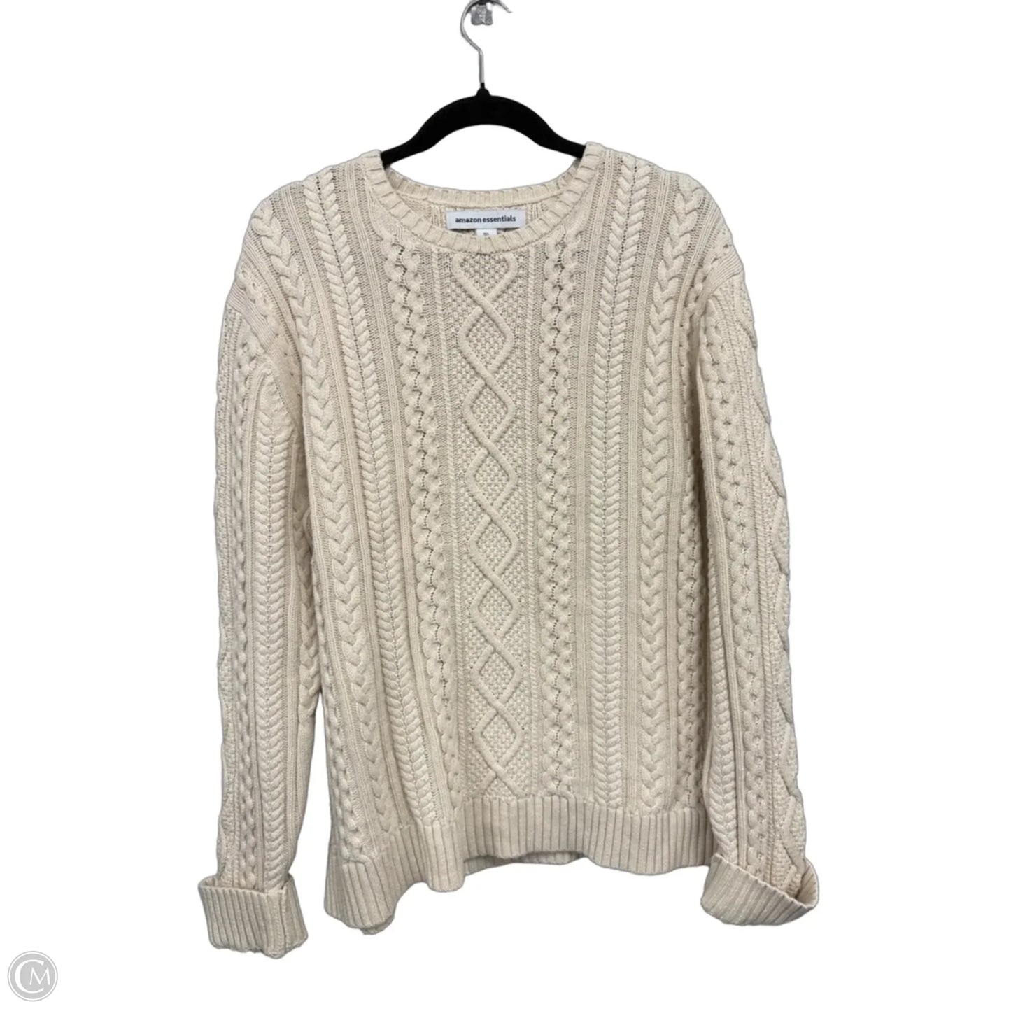 Sweater By Amazon Essentials In Cream, Size: L