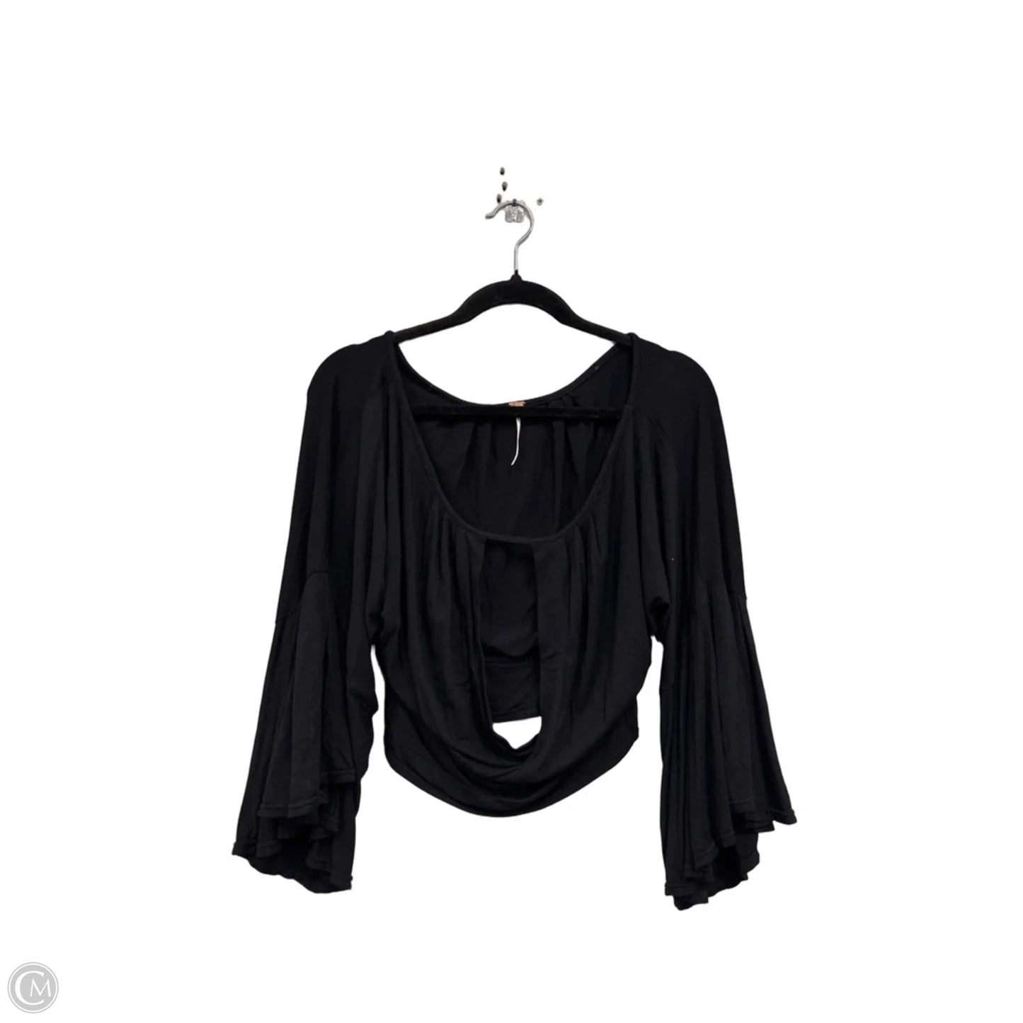 Blouse 3/4 Sleeve By Free People In Black, Size: S