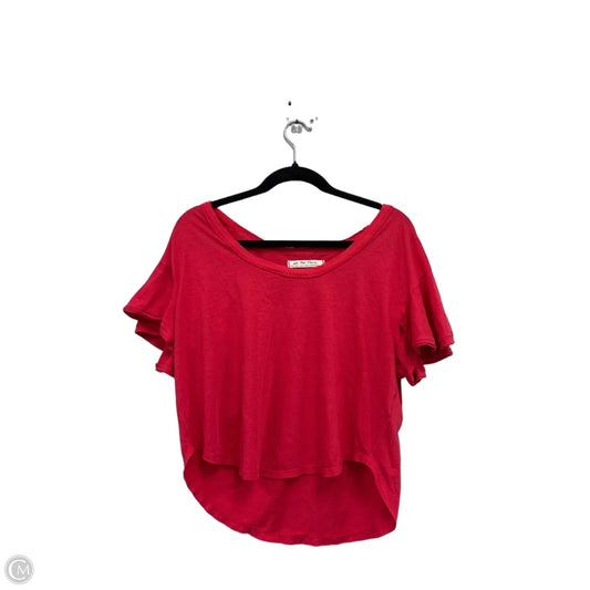 Top Short Sleeve By We The Free In Red, Size: Xs