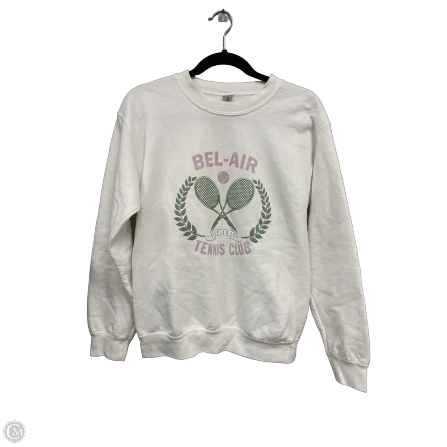 Sweatshirt Crewneck By Gildan In White, Size: S