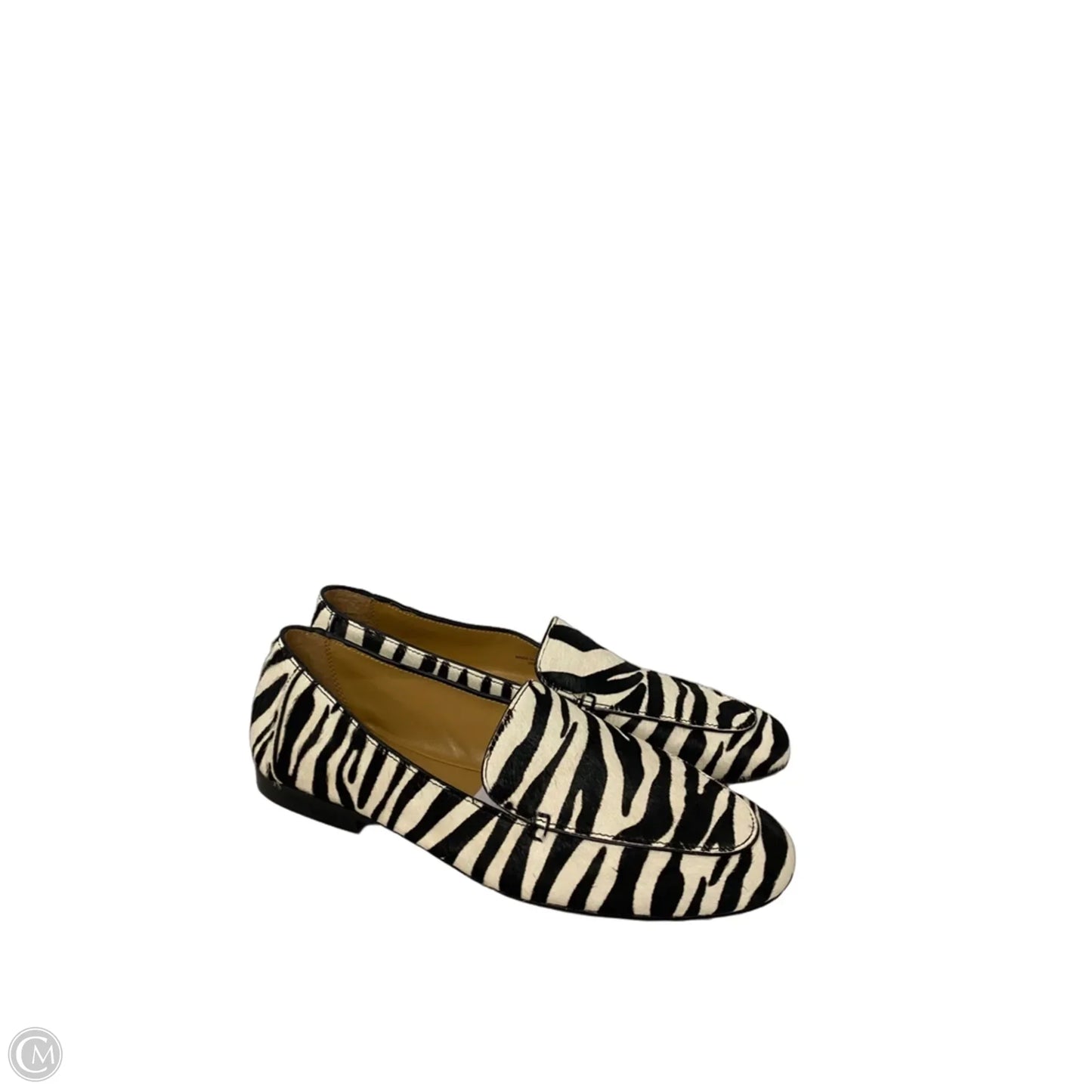 Shoes Flats By Steve Madden In Black & White, Size: 8.5