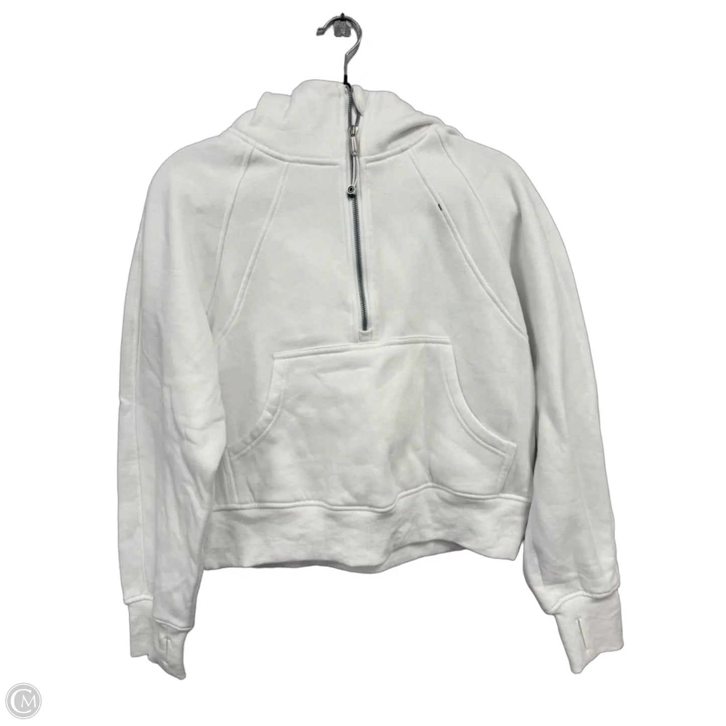 Athletic Sweatshirt Hoodie By Trendy Queen In White, Size: S