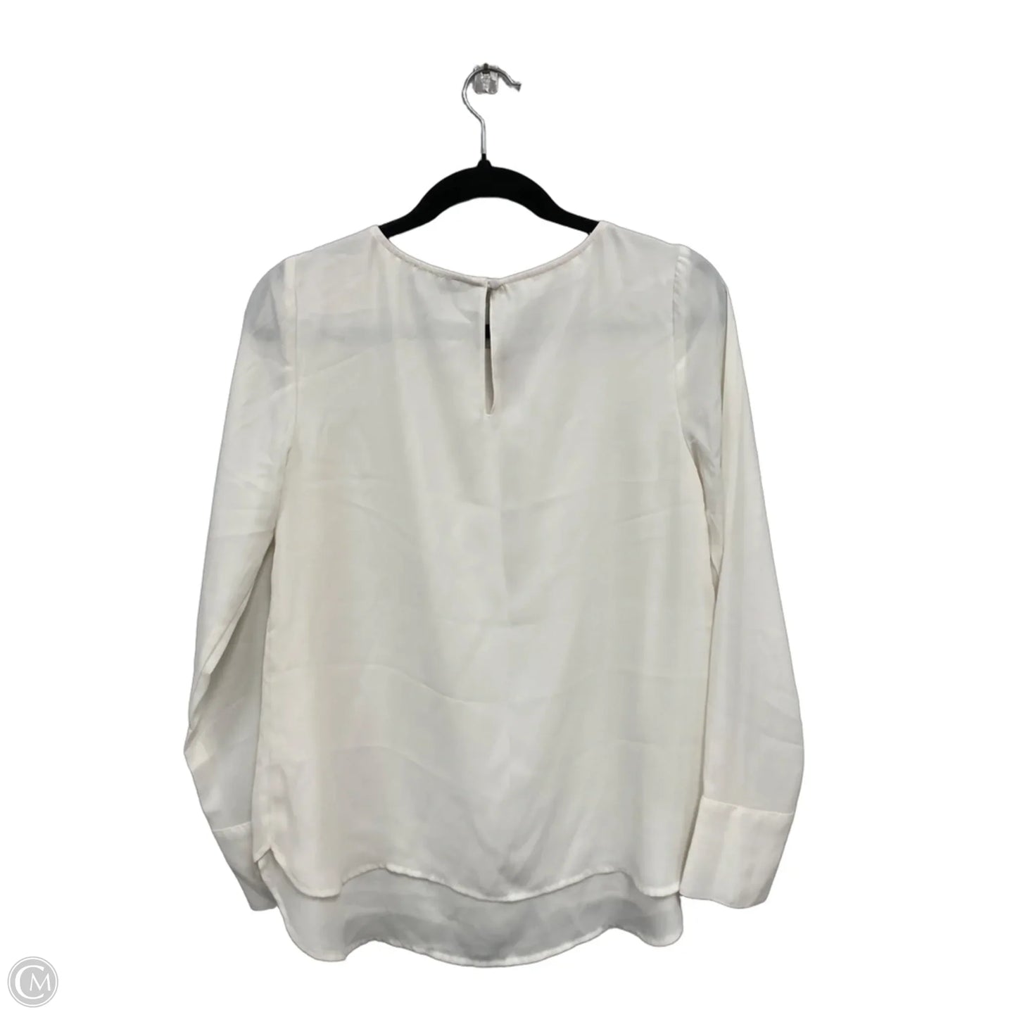 Blouse Long Sleeve By Limited In Ivory, Size: S
