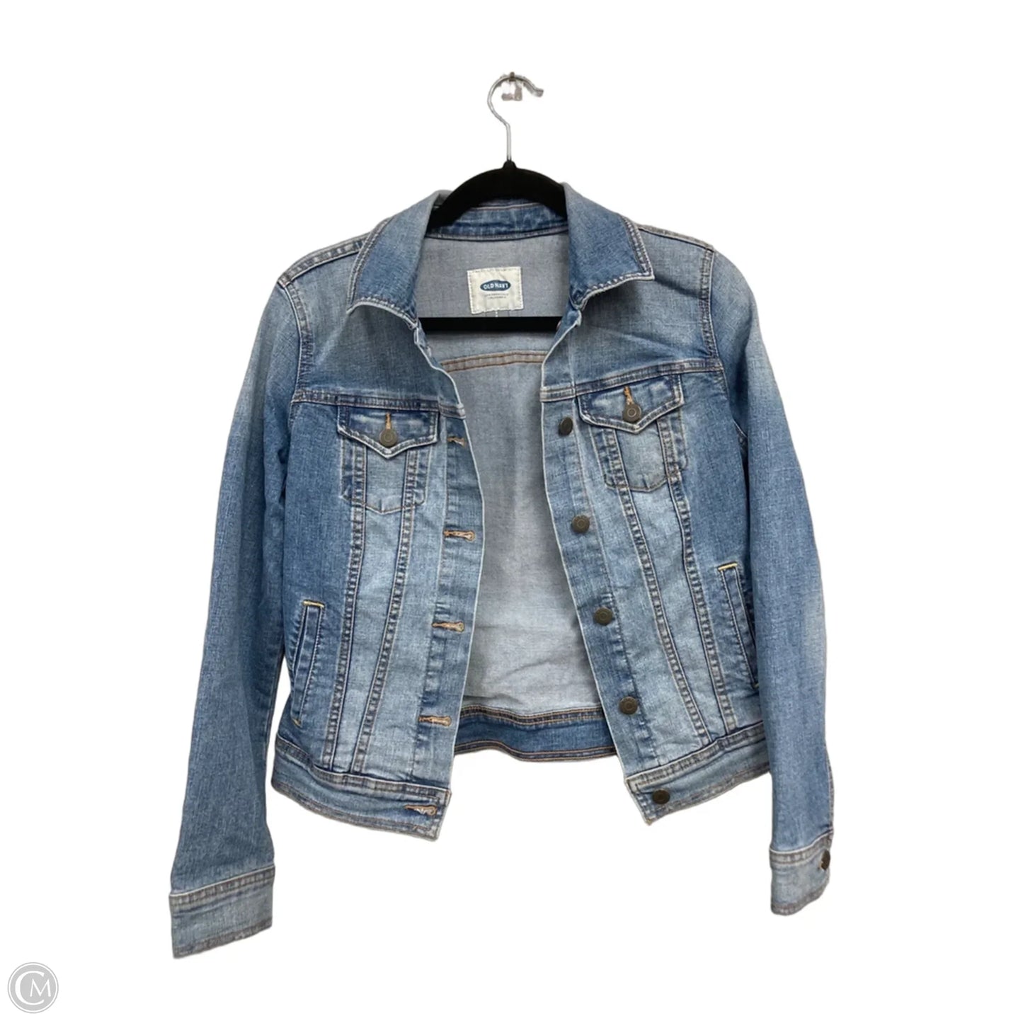 Jacket Denim By Old Navy In Blue Denim, Size: S
