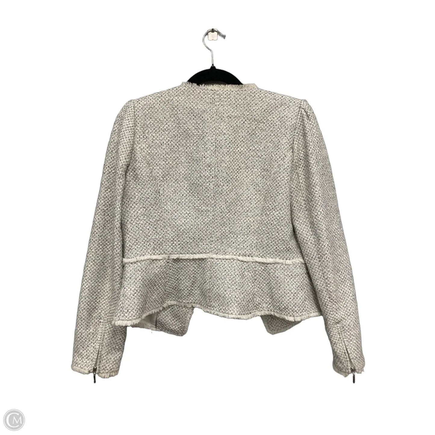 Blazer By White House Black Market In Grey & White, Size: 4
