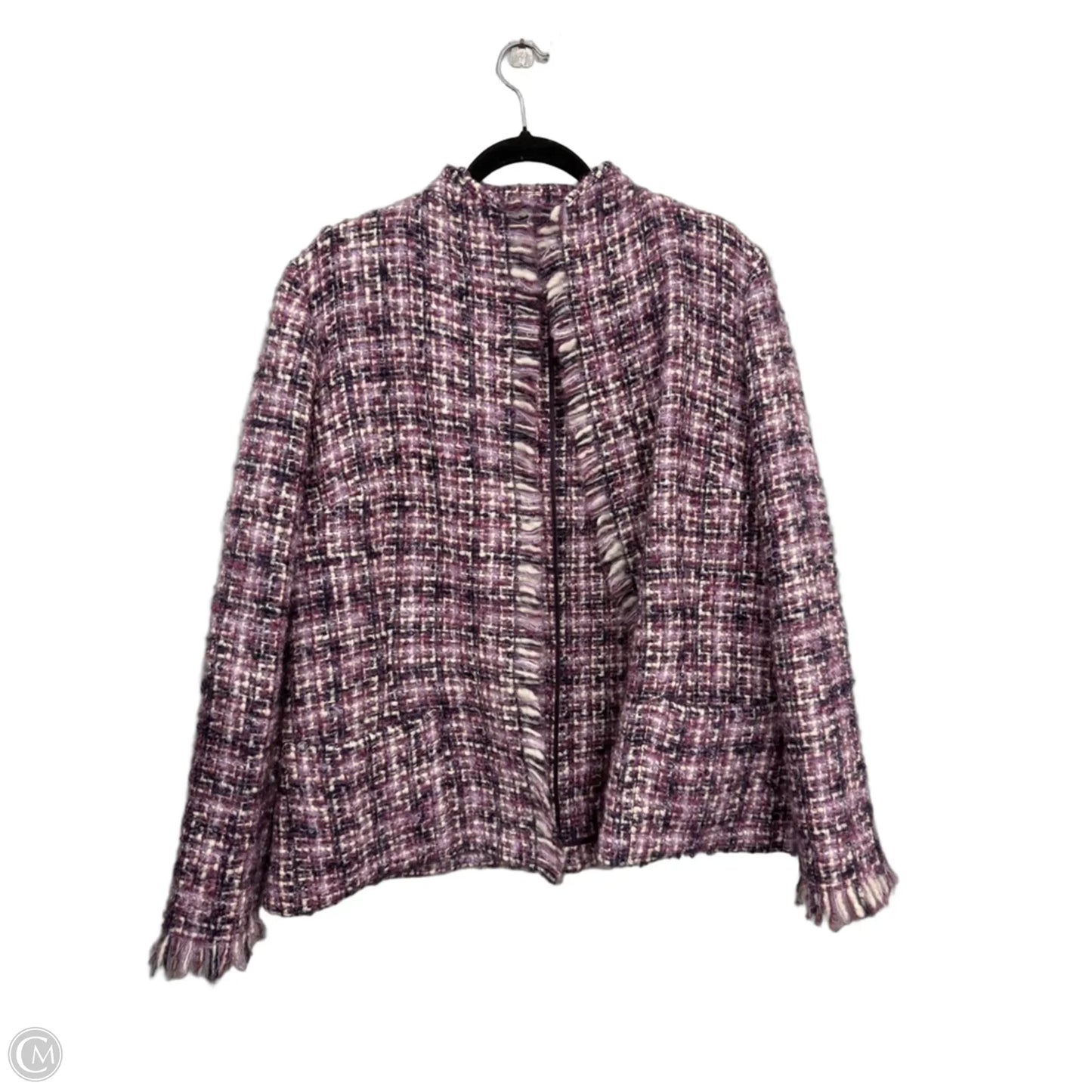 Jacket Other By Talbots In Purple & White, Size: 16