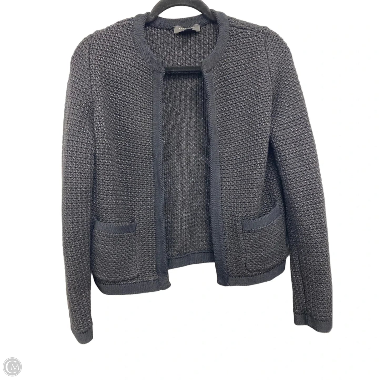 Sweater Cardigan By Ann Taylor In Black, Size: Xs