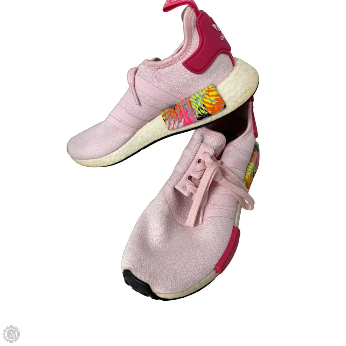 Shoes Athletic By Adidas In Pink & White, Size: 8
