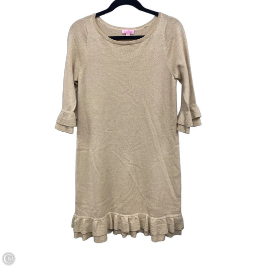 Dress Designer By Lilly Pulitzer In Gold, Size: M