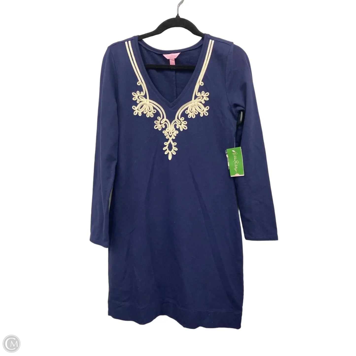 Dress Designer By Lilly Pulitzer In Blue & White, Size: M
