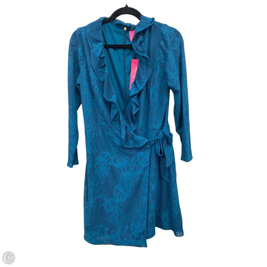 Dress Designer By Lilly Pulitzer In Teal, Size: L
