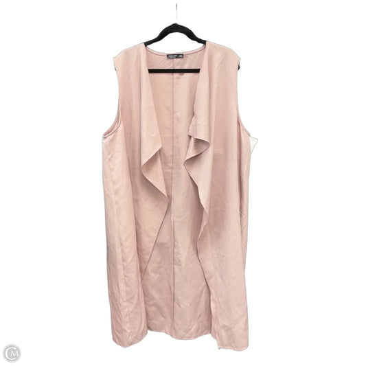 Vest Faux Fur & Sherpa By Shein In Pink, Size: 3x