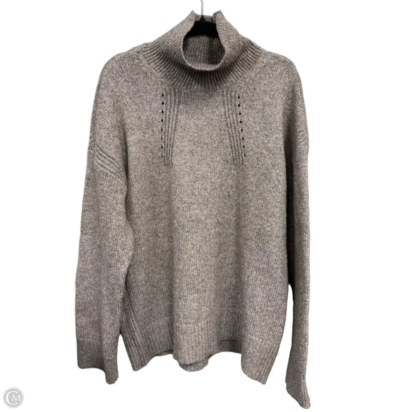 Sweater By Free Assembly In Taupe, Size: L
