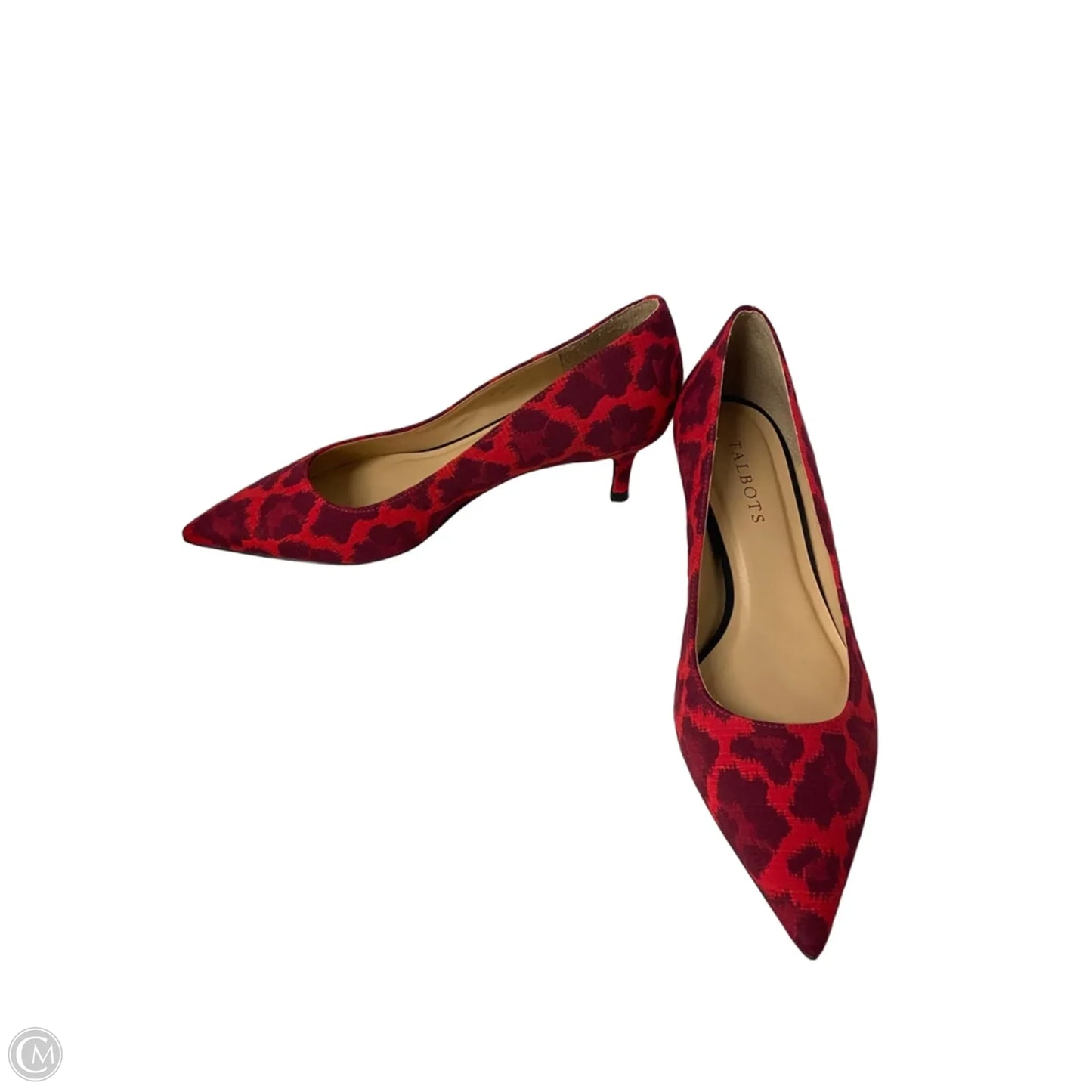 Shoes Heels Kitten By Talbots In Red, Size: 8.5