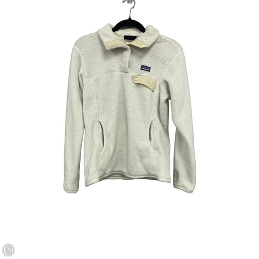 Jacket Fleece By Patagonia In Ivory, Size: M