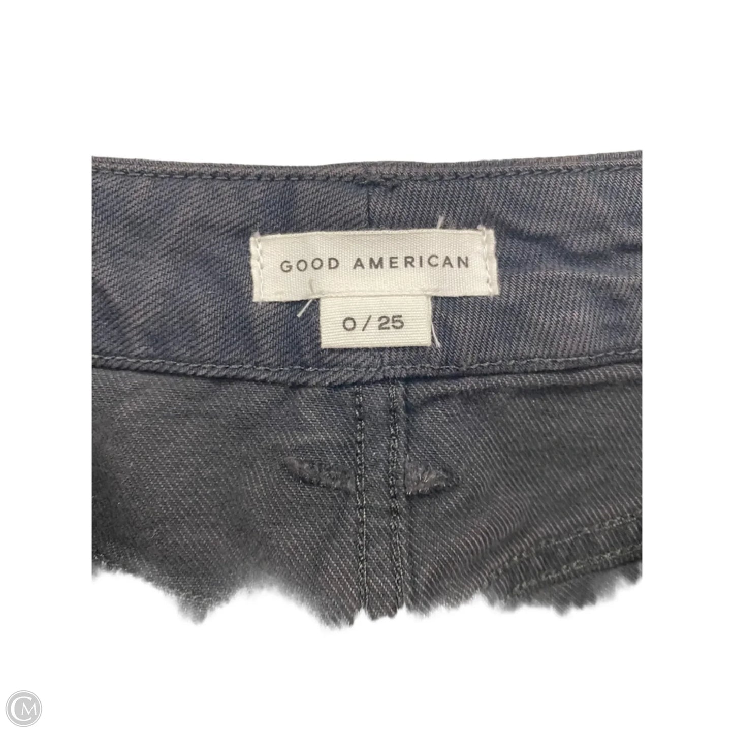 Jeans Straight By Good American In Black Denim, Size: 0
