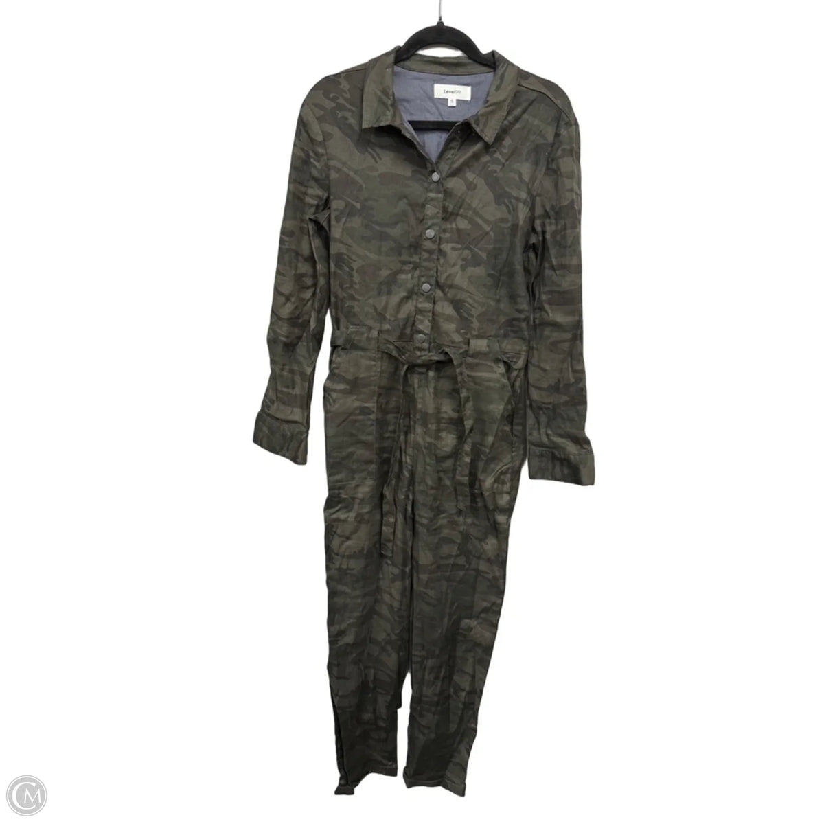 Jumpsuit By Level 99 In Camouflage Print, Size: S