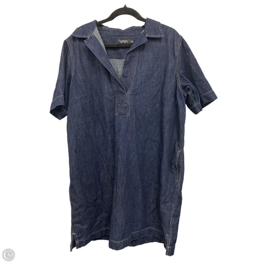 Dress Casual Short By Lauren By Ralph Lauren In Blue Denim, Size: 2x