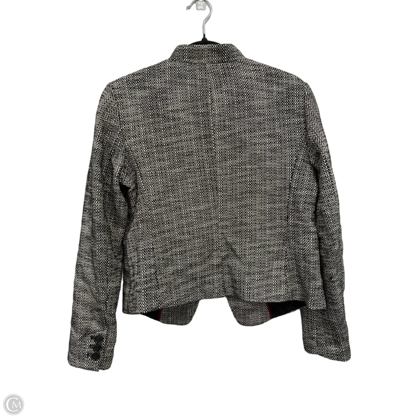 Blazer By Loft In Black & Cream, Size: 4