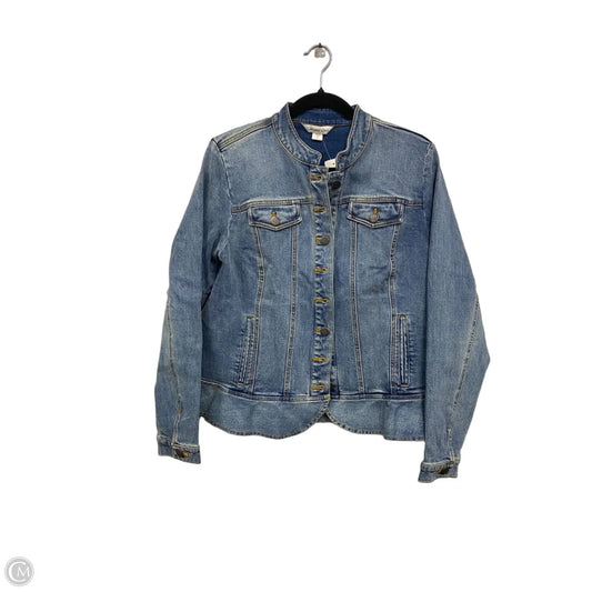 Jacket Denim By Coldwater Creek In Blue Denim, Size: M