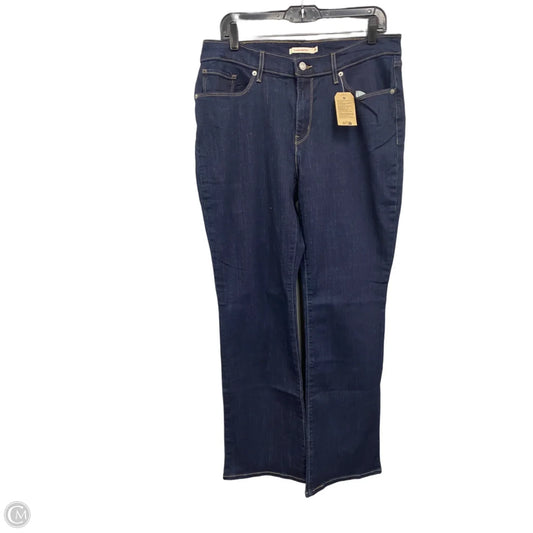 Jeans Boot Cut By Levis In Blue Denim, Size: 12