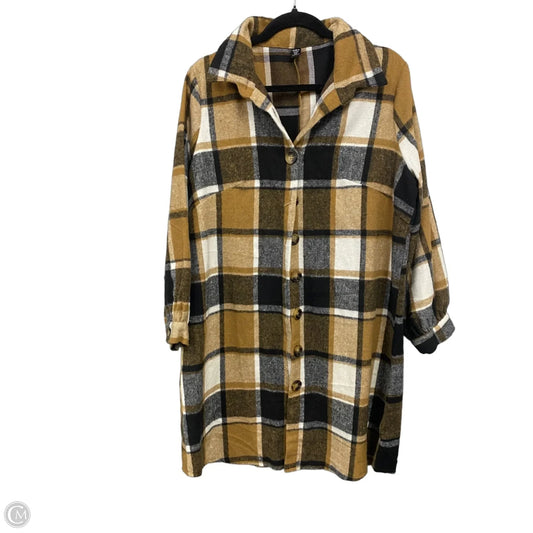 Dress Casual Short By Shein In Black & Tan, Size: 0x